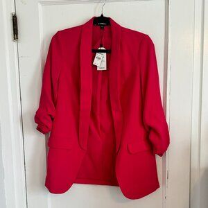 NWT Size XS Express Pink Boyfriend Blazer